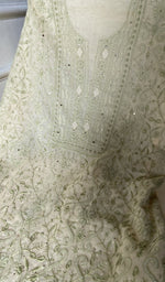 fine do taar and teen taar jaaldar chikankari with haath ki  across the body of the kurta