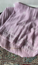 将图像加载到图库查看器中， Dupatta in pure mul chanderi