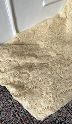 Gala and front panel worked in do taar and teen taar chikankari with haath ki jaali