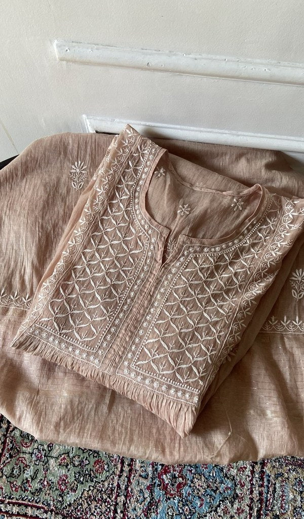 Dupatta in pure mul chanderi