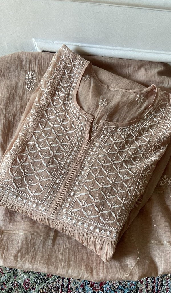 Kurta piece folded over the bottom