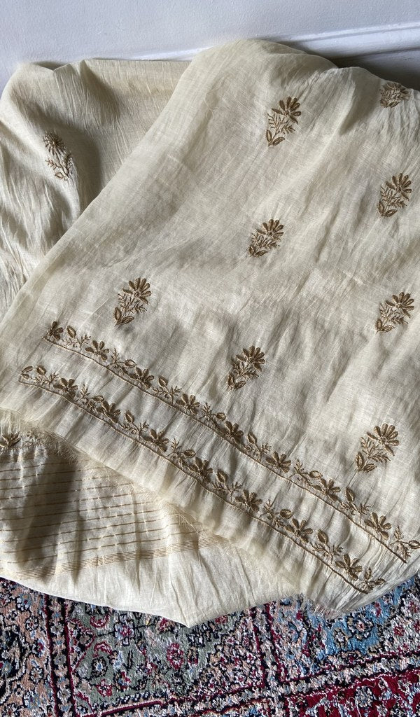 Dupatta in pure mul chanderi