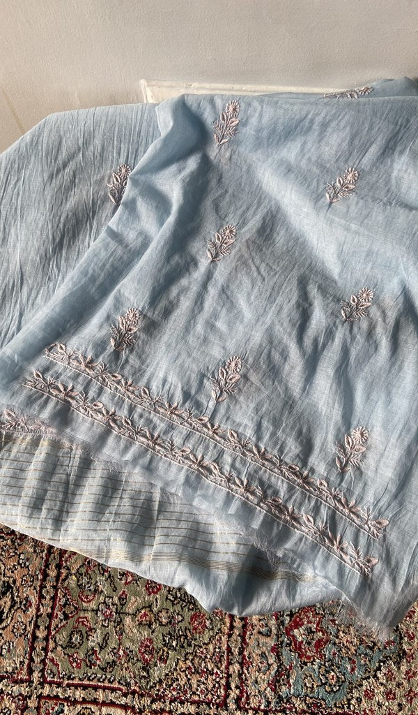 Dupatta in pure mul chanderi