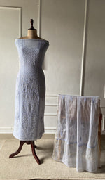The set on the mannequin with its dupatta beside it