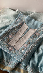 The folded set again, gala and placket in view