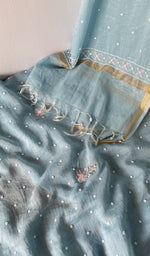 The bottom fabric laid out