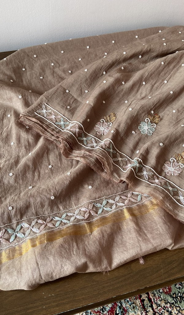 Close up of the thread work