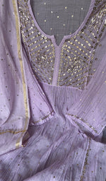 Mukaish catching the light on the fabric