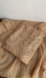 Second folded view of the peach kurta piece