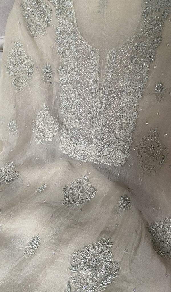 dupatta detail with the border work