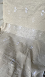 将图像加载到图库查看器中， Dupatta in mul chanderi