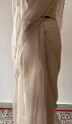 Do taar and teen taar chikankari on border pallu and allover across the pallu