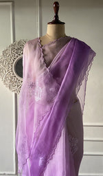 Load image into Gallery viewer, Gala and front panel worked in do taar and teen taar chikankari