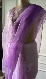 Load image into Gallery viewer, Do taar and teen taar chikankari in close view