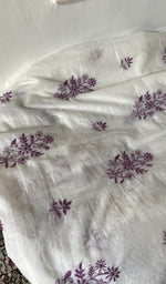 Load image into Gallery viewer, Chikankari across the body of the white kurta piece