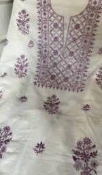 Load image into Gallery viewer, Fine chikankari in close view