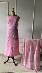 The set on the mannequin with its dupatta beside it