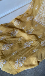 gala and front panel, fine chikankari