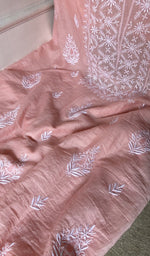 close view of the fine chikankari