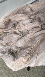 Gala and front placket, fine chikankari with haath ki jaali on semi stitch gathers s