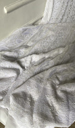 Gala and front placket, fine front and back jaaldar chikankari anarkali