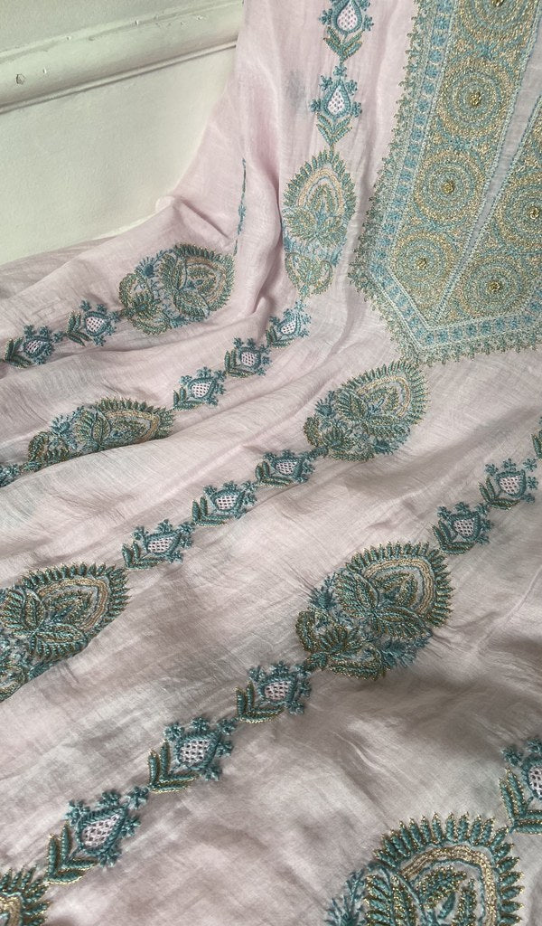 fine do and teen taar chikankari and haath ki jaali across the kurta
