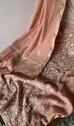 Mukaish catching the light on the fabric