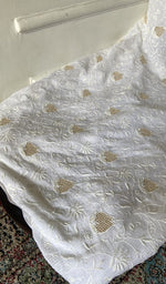 Load image into Gallery viewer, Gala and front panel worked in do taar and teen taar chikankari