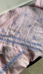 border and hem of the pink kurta piece