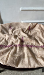 Bottom fabric draped over the stool