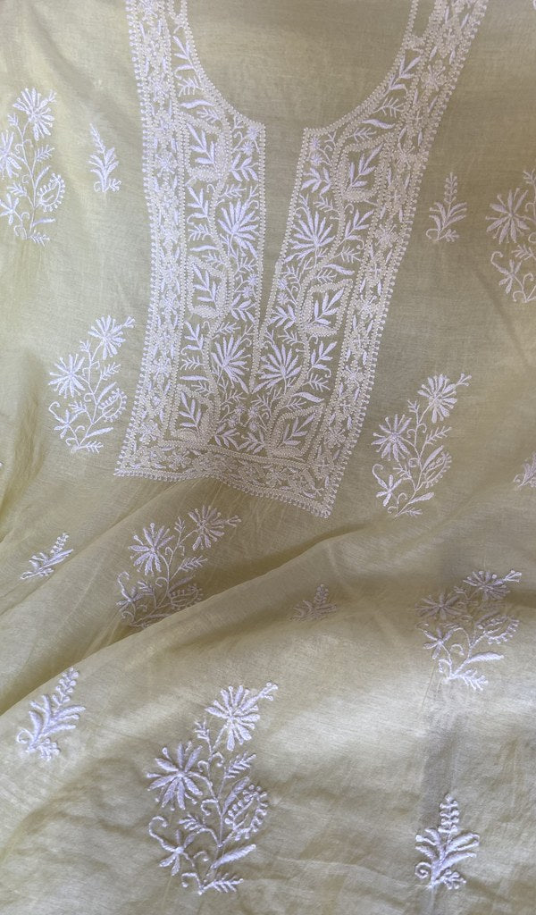 Fine chikankari in close view