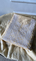 Adeena — Cream Pure Mul Chanderi White Thread Chikankari 3 Pc Unstitched Suit Set