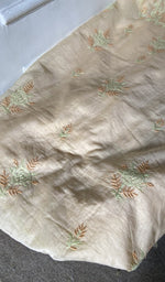 Gala and front placket, fine contrast chikankari