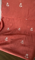 Resham thread through the motifs