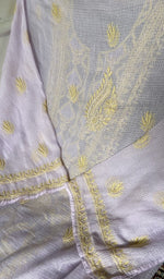 Load image into Gallery viewer, dupatta chikankari detail, ivory pure kota cotton