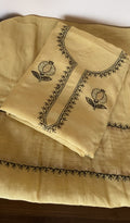 Mahira M — Butter Yellow Pure Mul Chanderi Chikankari 3 Pc Unstitched Suit Set