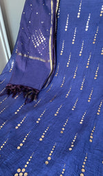 Chikankari worked by hand on mul chanderi