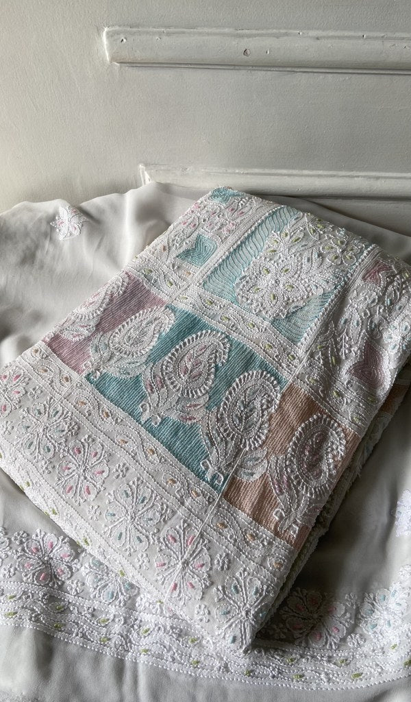 close up of the embellishment on the yoke