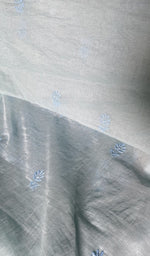 将图像加载到图库查看器中， Border and hem of the mint mul chanderi