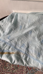将图像加载到图库查看器中， Dupatta in mul chanderi