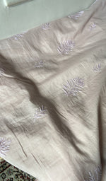 将图像加载到图库查看器中， Chikankari across the body of the blush kurta piece