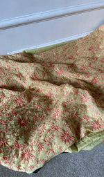 gala and front panel, do taar and teen taar jaaldar chikankari with fine haath ki jaali