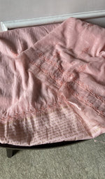 border and hem of the blush kurta piece