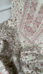 Load image into Gallery viewer, fine do and teen taar chikankari and haath ki jaali across the kurta