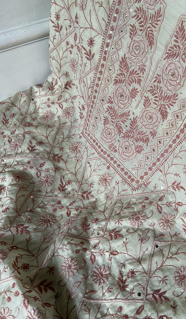 fine do and teen taar chikankari and haath ki jaali across the kurta