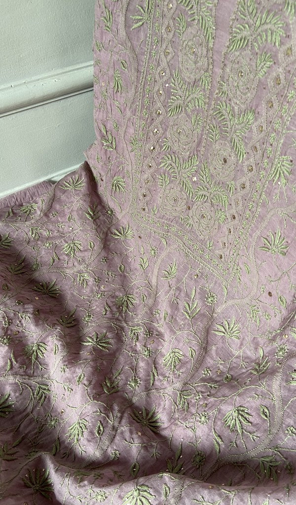 fine do and teen taar chikankari and haath ki jaali across the kurta