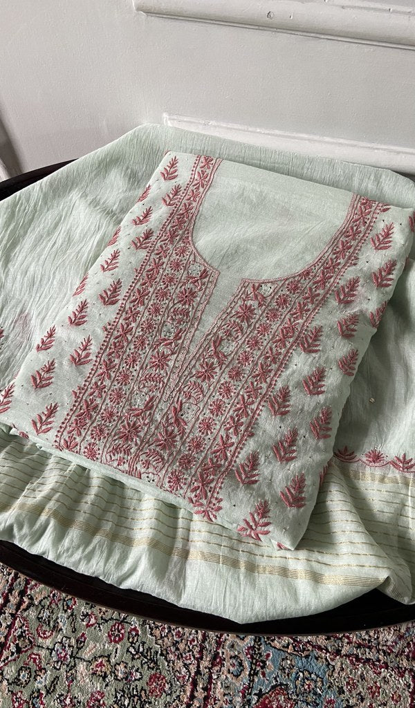 close up of the embellishment on the yoke