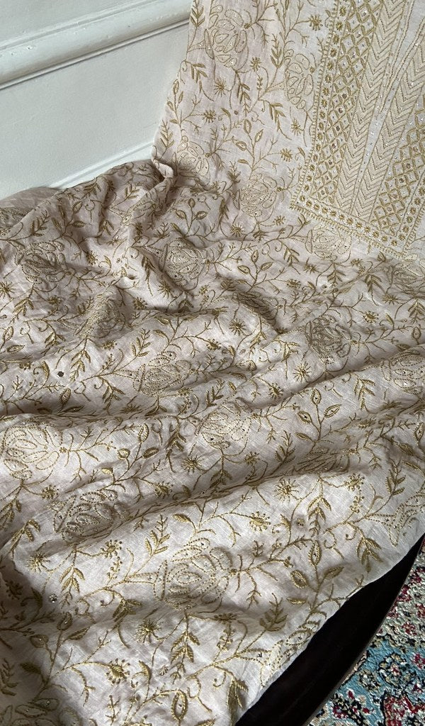 fine do and teen taar chikankari and haath ki jaali across the kurta
