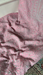 Load image into Gallery viewer, fine do and teen taar chikankari and haath ki jaali across the kurta