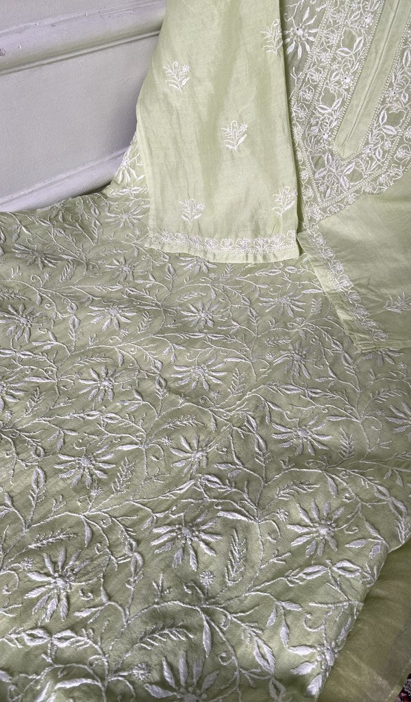 fine do and teen taar chikankari across the kurta